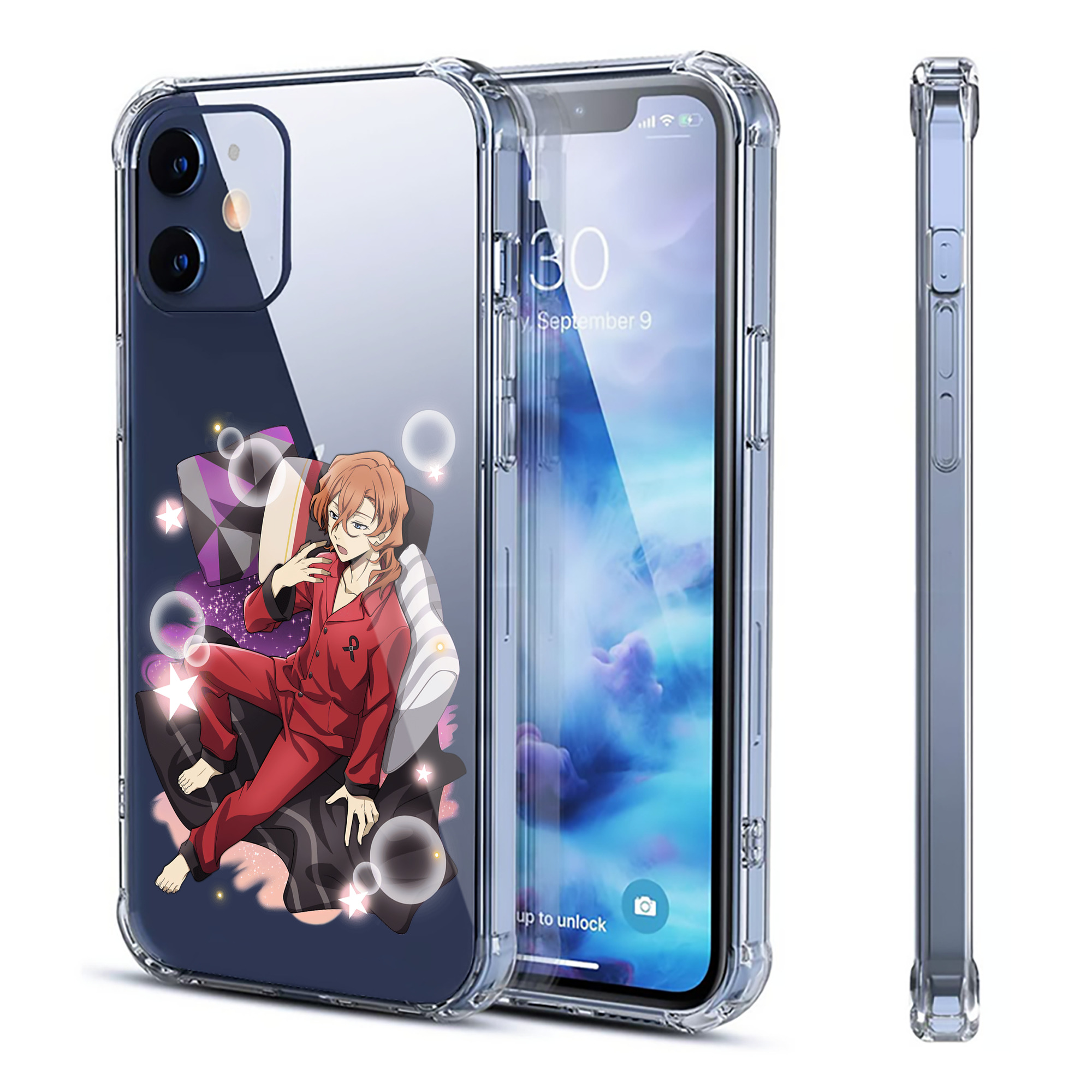 （画像用） 文豪ストレイドッグス Bungo Stray Dogs 【iPhone 12シリーズ対応】透明スマホケース（クリアソフトケース）